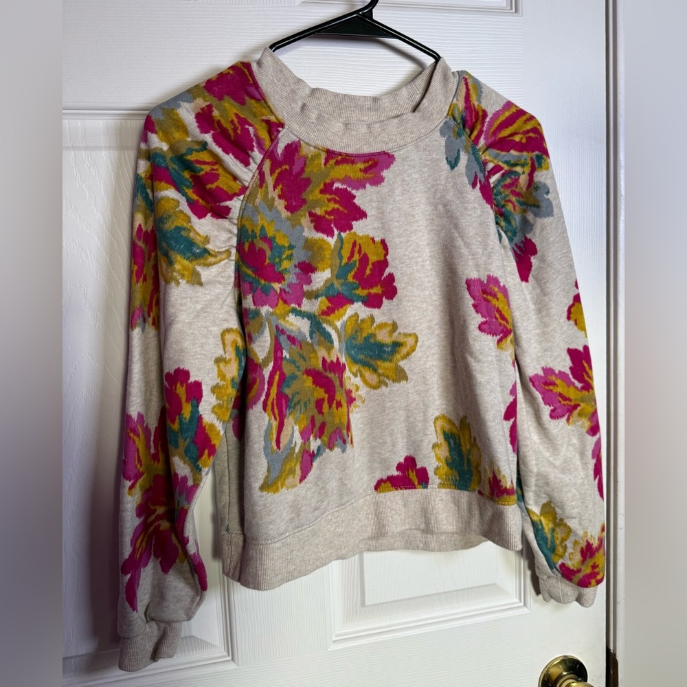Anthropologie-Saturday/Sunday Edita Ruched Sweatshirt - Picture 3 of 6